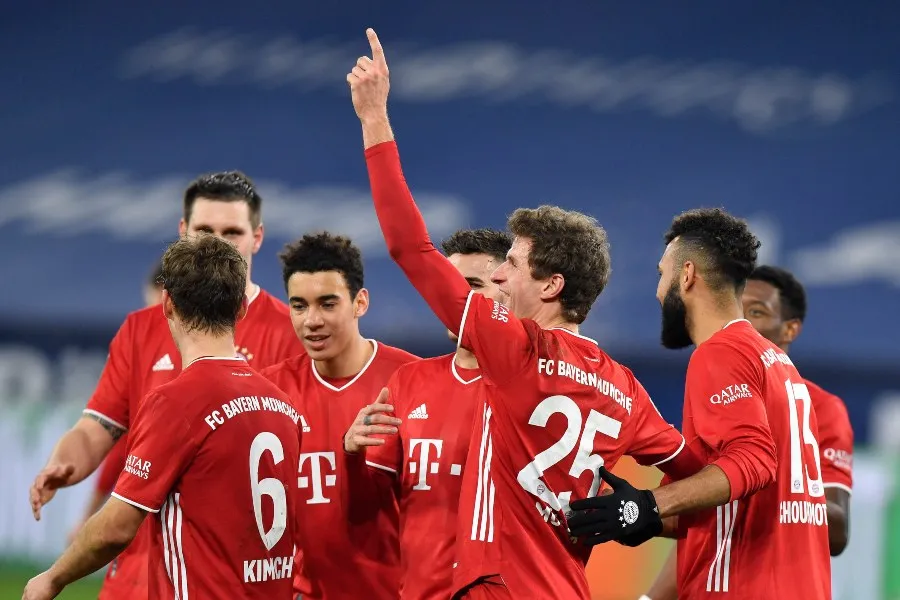 AP Jugadores del Bayern Munich festejando un gol a favor