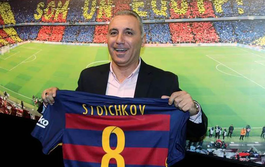 Hristo Stoichov en evento del Barcelona