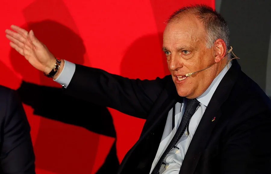 EFE El presidente de LaLiga en conferencia de prensa