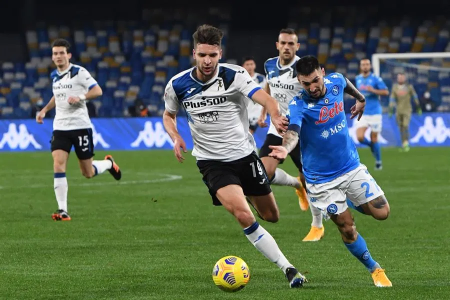 Napoli y Atalanta empataron a cero en la Ida de Semifinales