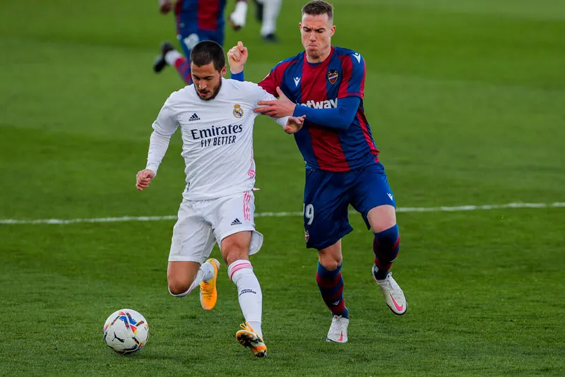 AP El belga en un partido del Real Madrid