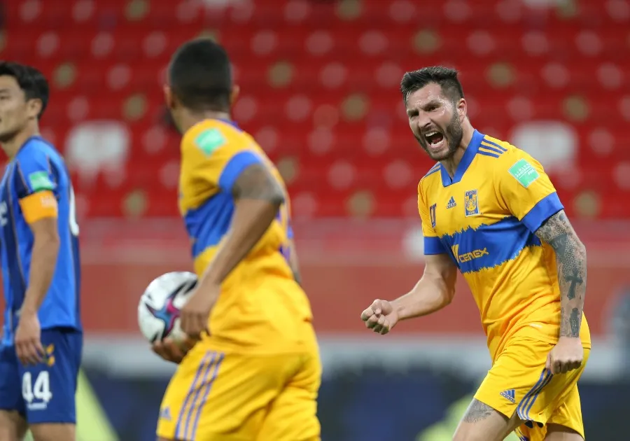 André-Pierre Gignac tras anotar gol ante el Ulsan