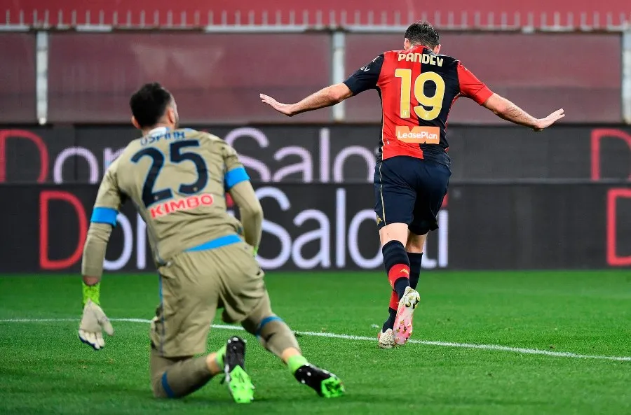 EFE Goran Pandev tras anotarle gol al Napoli