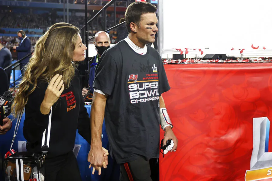 Brady y su esposa Gisele Bündchen