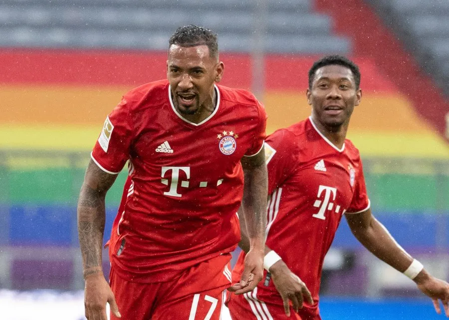 Jerome Boateng en un partido con el Bayern Múnich