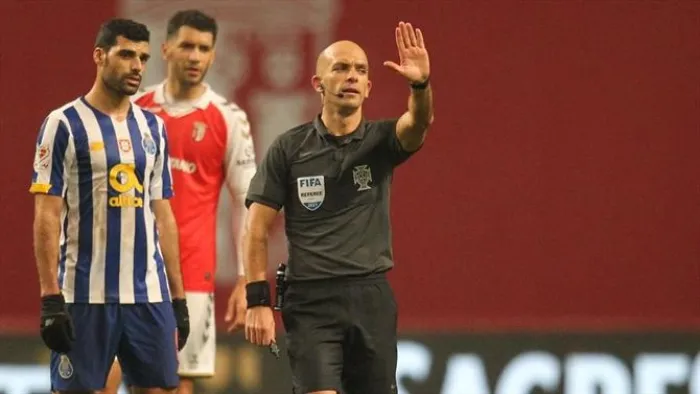 Luis Godinho en el partido entre Porto y Braga