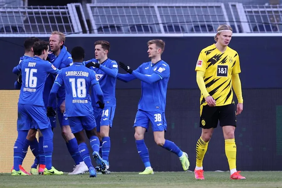 EFE Jugadores del Hoffenheim festejan un gol