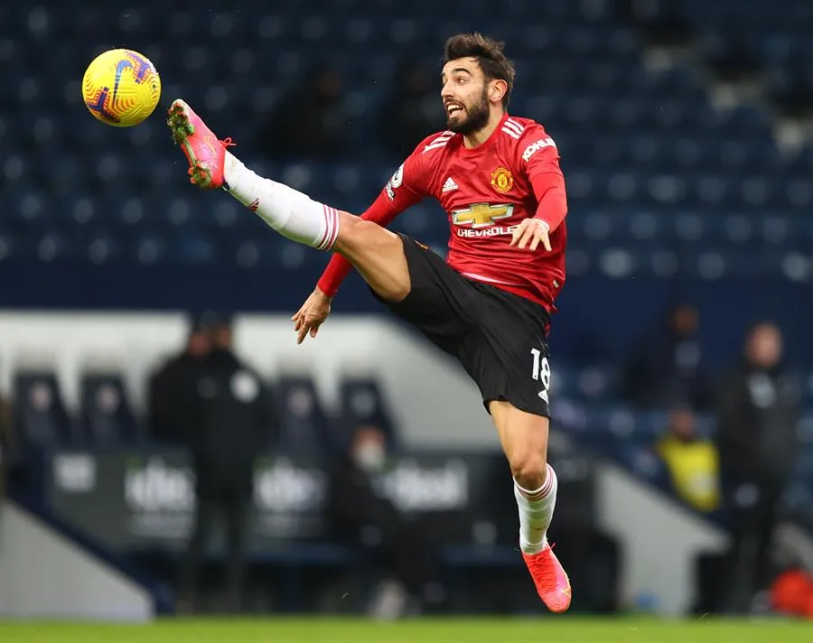 Bruno Fernandes en acción ante Bruno Fernandes