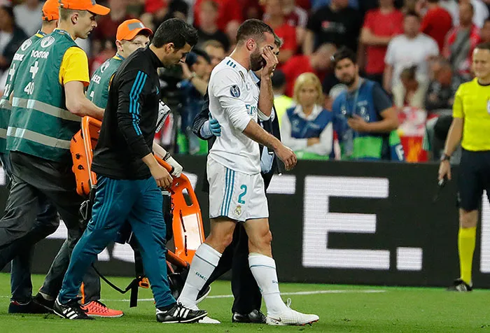 AP Carvajal se marcha del campo entre lágrimas en 2018