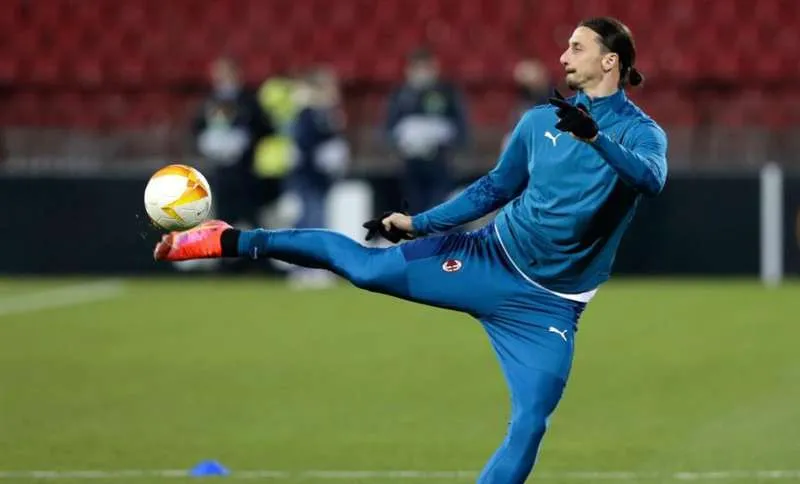 Zlatan en entrenamiento