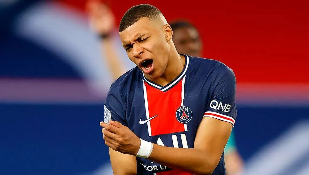 Kylian Mbappé en lamento con PSG