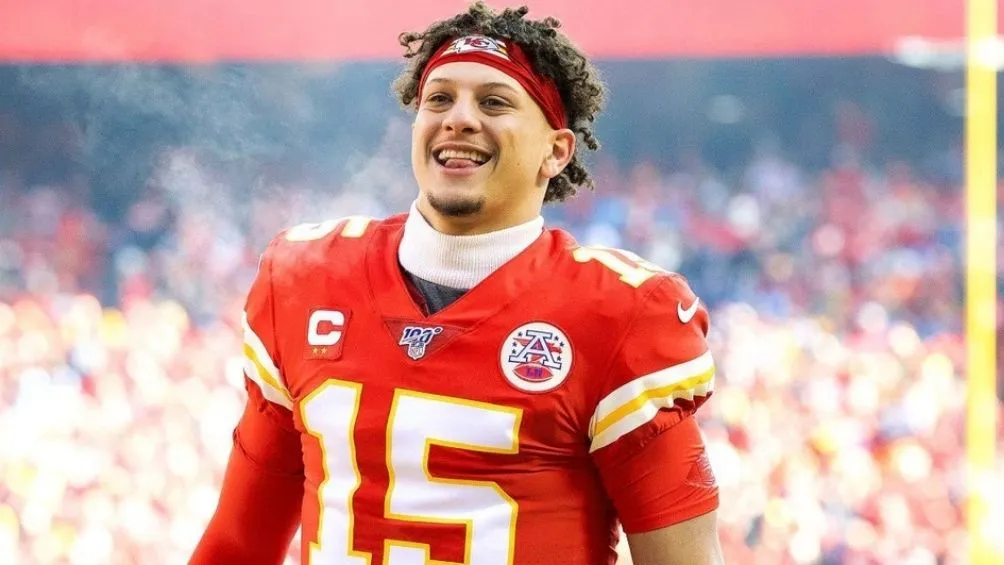 Patrick Mahomes en un partido