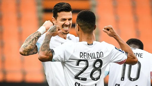 Jugadores del Lille celebrando