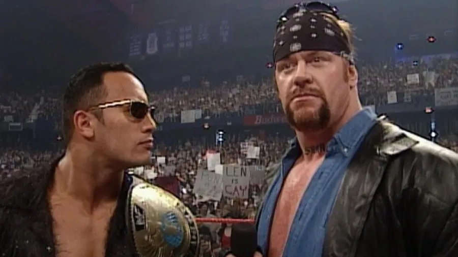 WWE The Undertaker junto a The Rock