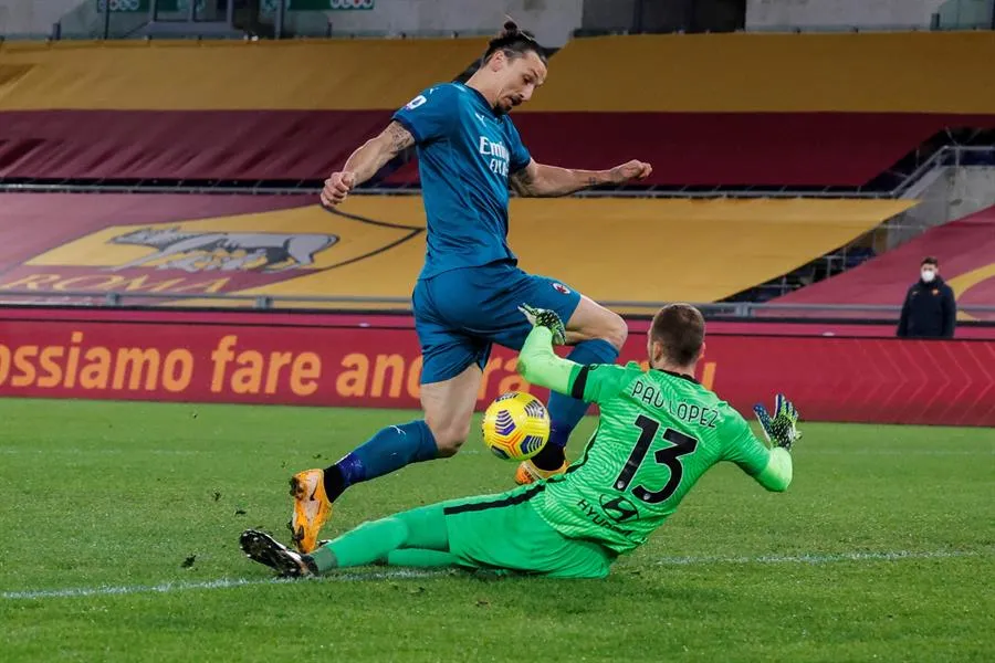 Zlatan Ibrahimovic en lamento con el Milan