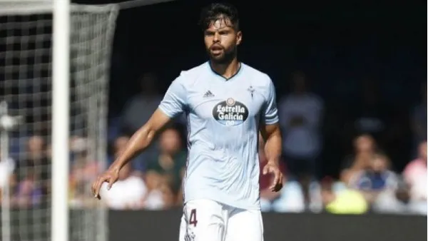 Araujo en un partido con el Celta