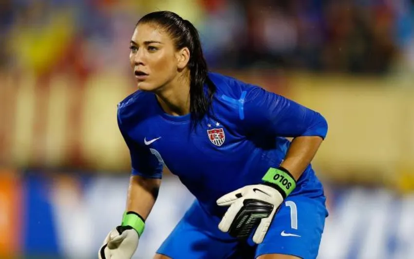 EFE Hope Solo en un partido con la Selección de los Estados Unidos