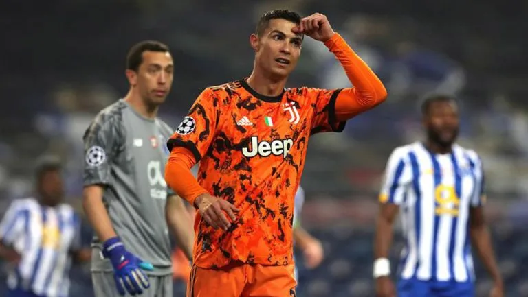 CR7, en acción con la Juve