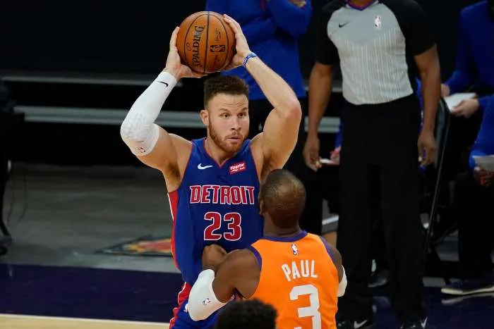 AP Blake Griffin como jugador de Detroit Pistons