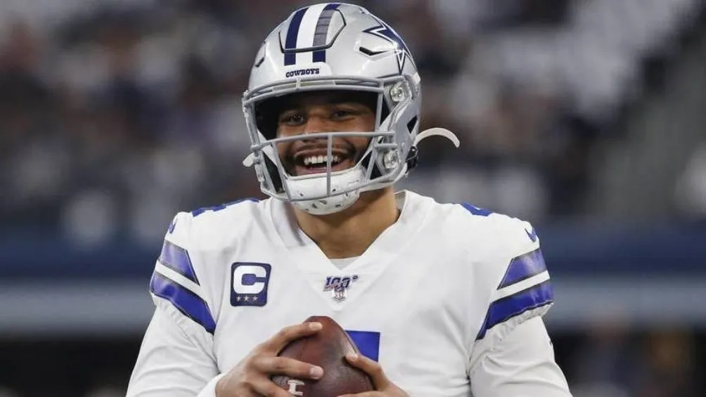 Tad Prescott en un partido de Cowboys