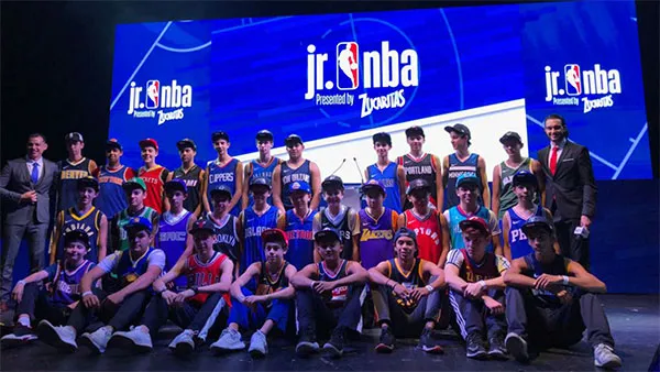 NBA MÉXICO Algunos de los participantes de Jr. NBA en México