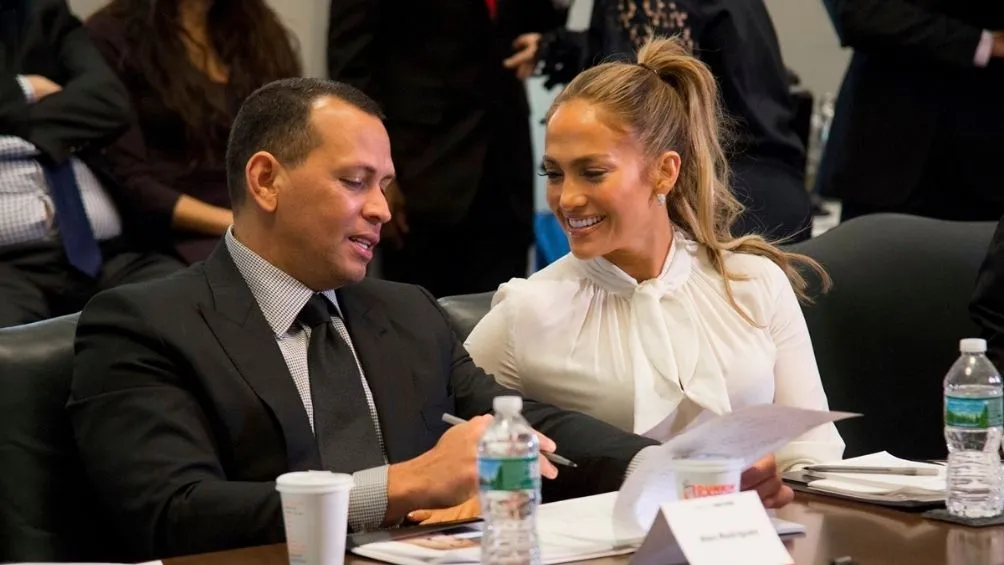 AP Alex Rodríguez y JLo