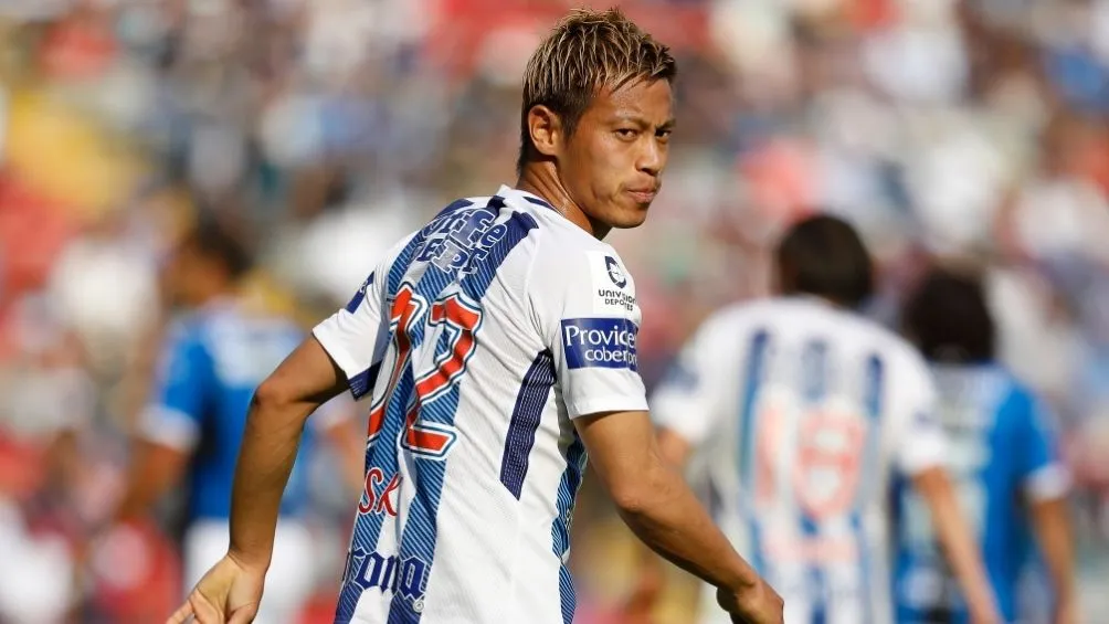 IMAGO7 Honda en un partido con Pachuca