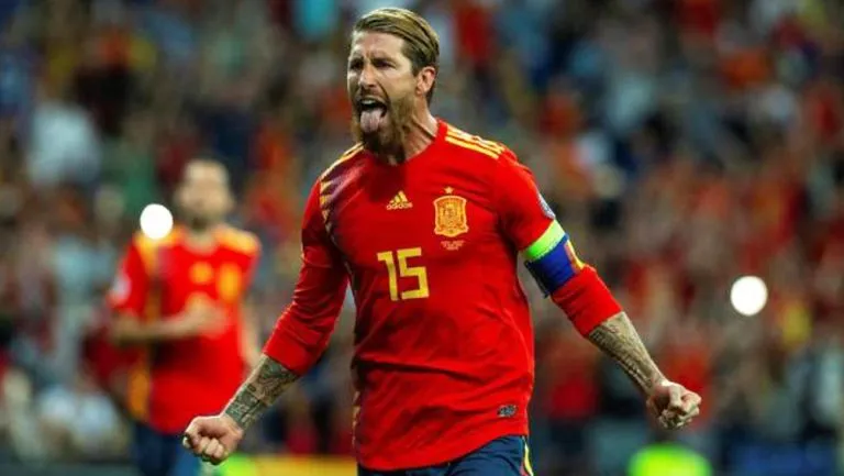 EFE Sergio Ramos festejando su anotación