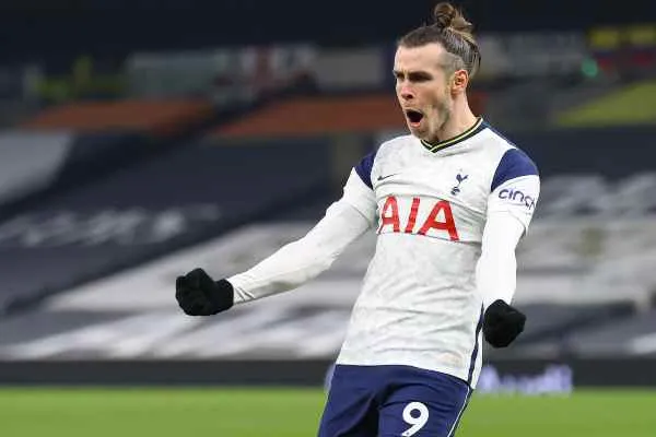 AP Gareth Bale en festejo con Tottenham