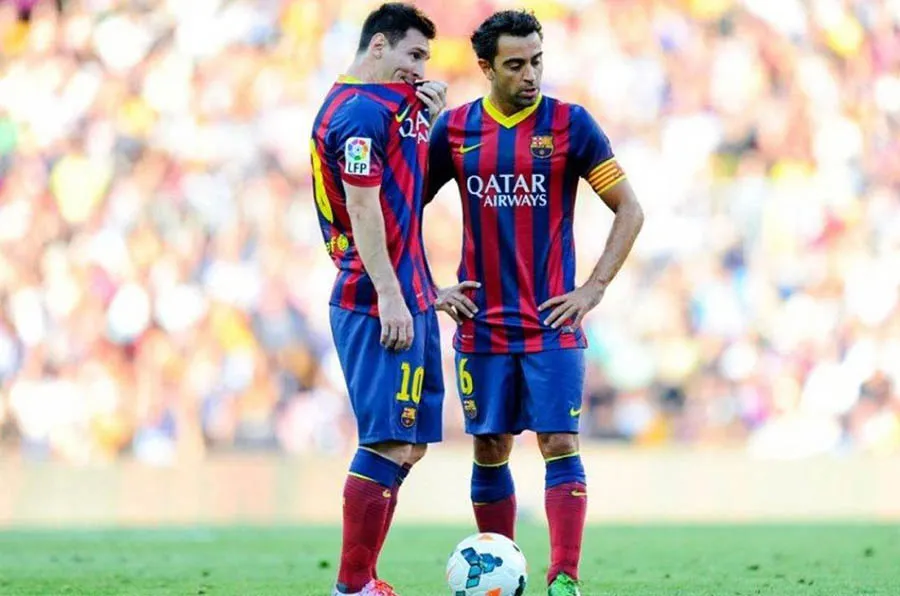 EFE Xavi y Messi en juego de los blaugranas