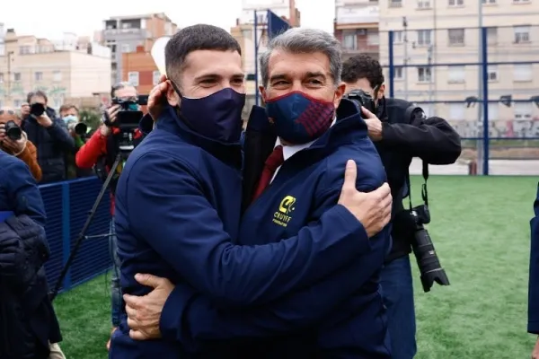 Joan Laporta, presidente del FC Barcelona, en el evento