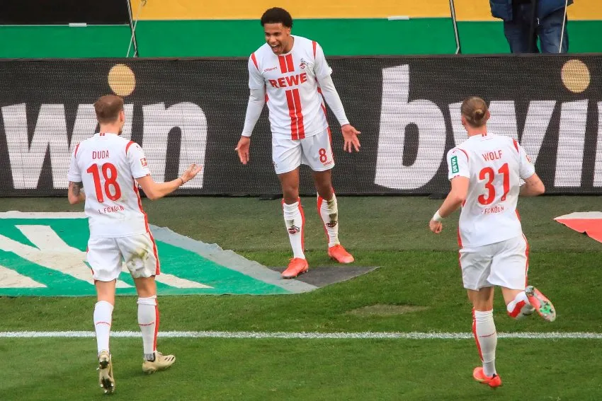 Jakobs tras anotar gol a favor del Colonia