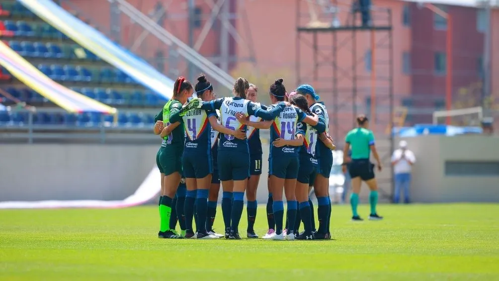 América Femenil en un partido