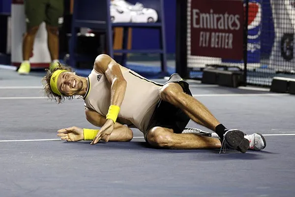 AP El alemán tras el difícil partido vs Stefanos Tsitsipas