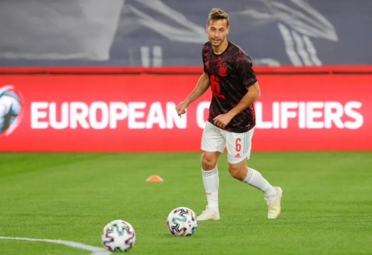 Calentamiento de España previo a un juego