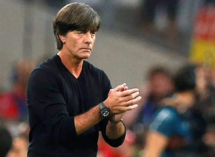 Joachim Löw en un partido de la Selección de Alemania