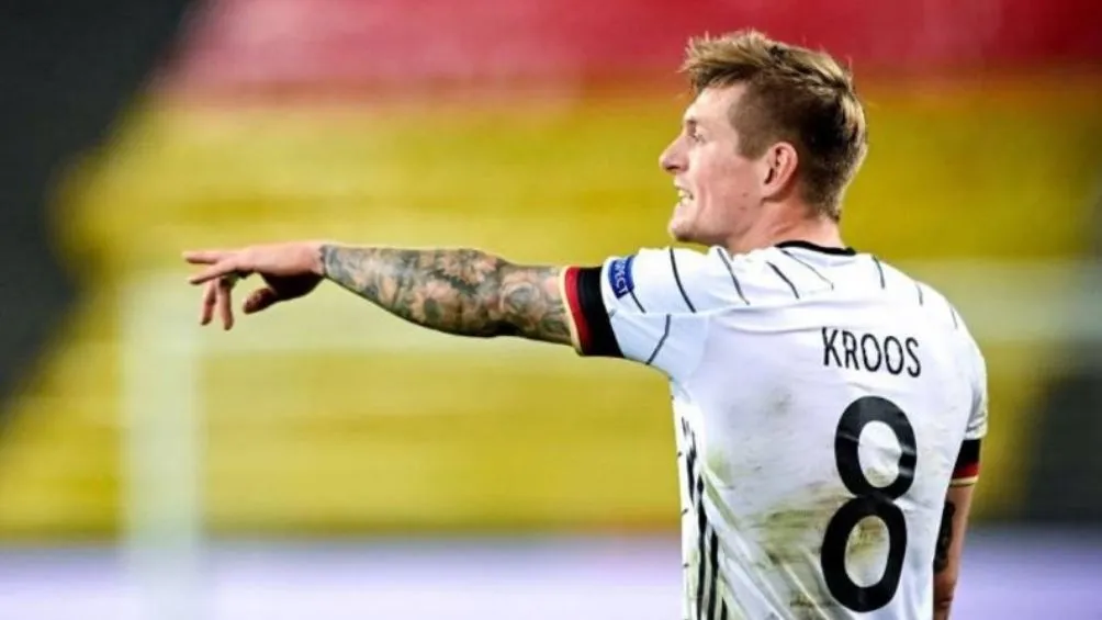 Kroos en un partido con Alemania