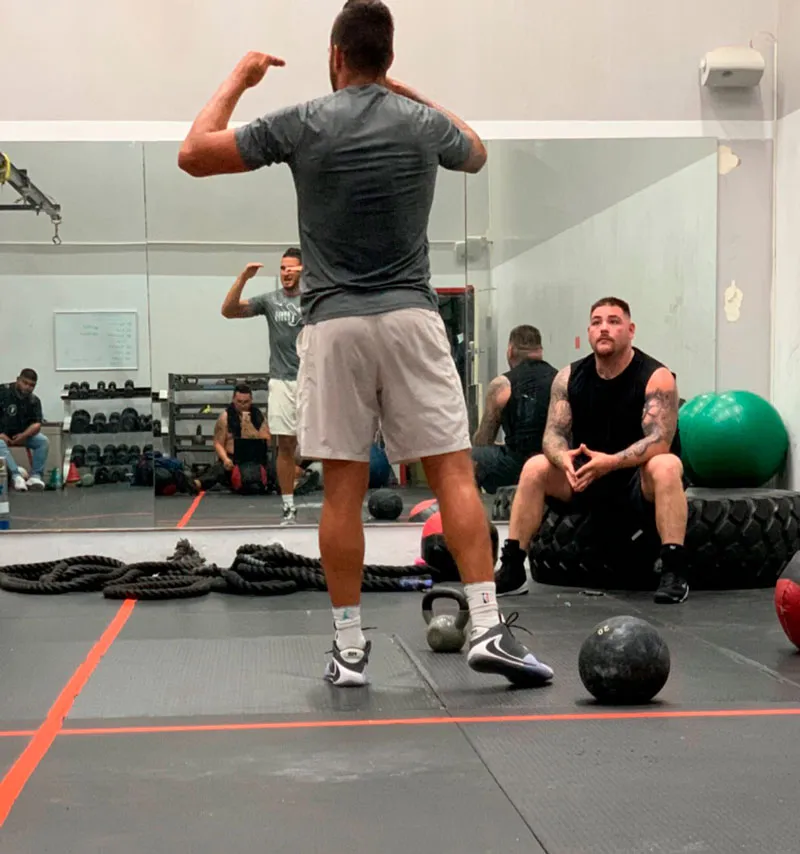 El mexicano durante un entrenamiento