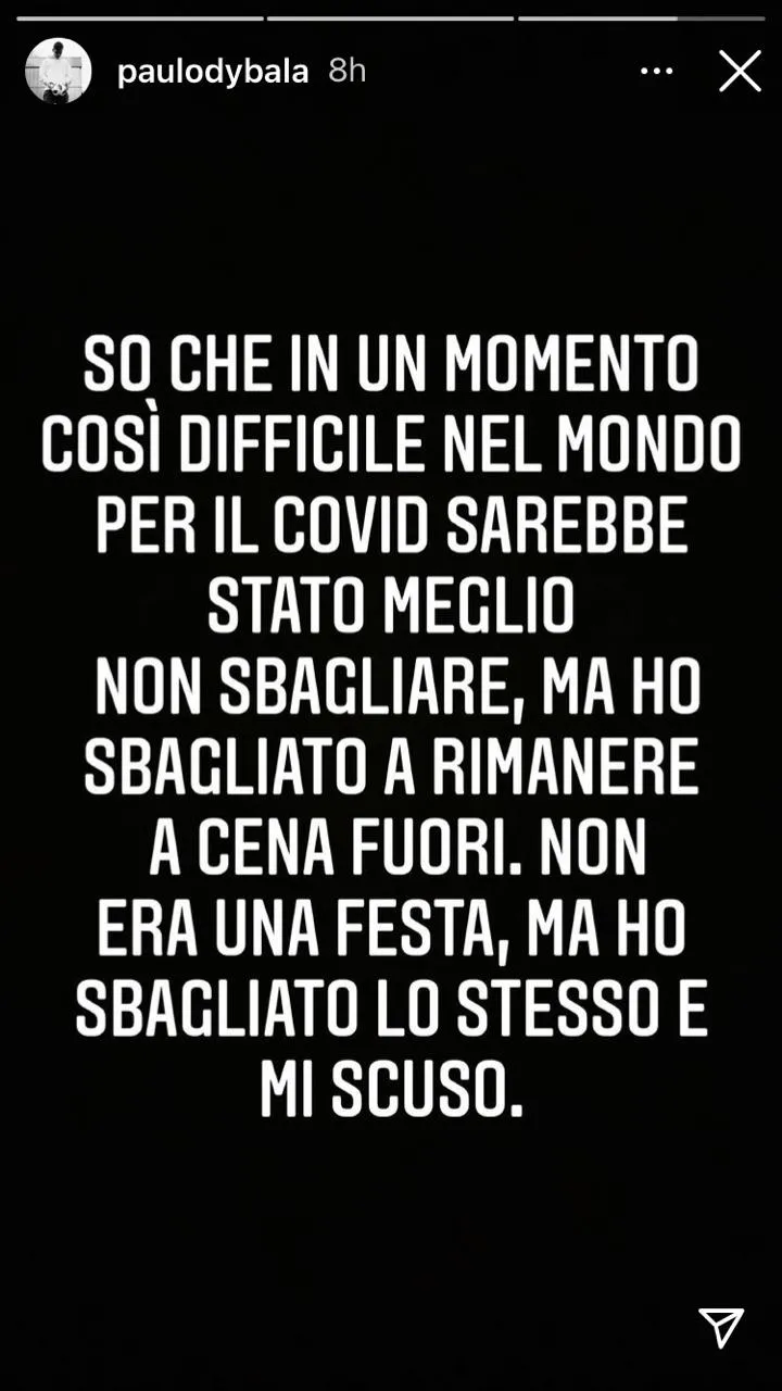 La publicación de Dybala