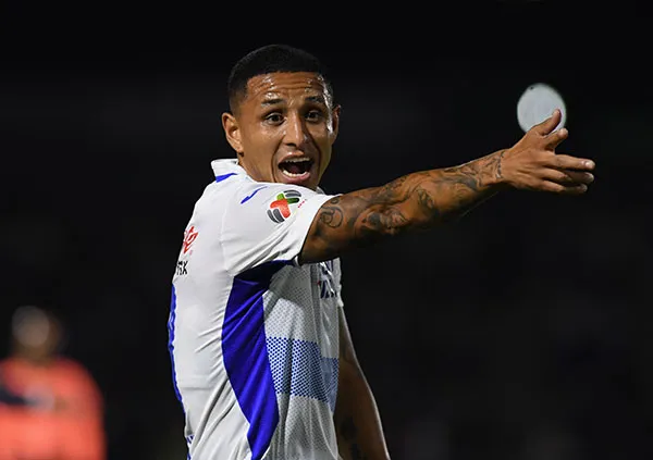 El defensa en el partido ante Juárez