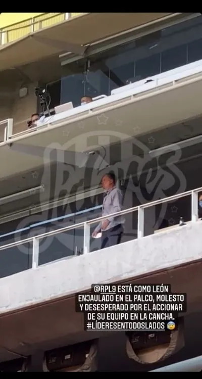 Ricardo Peláez en el partido