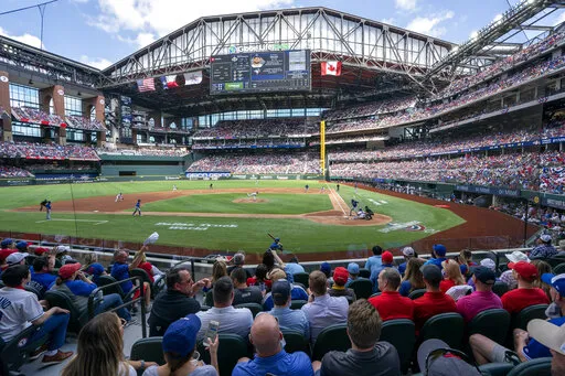 Globe Life Field en el Blue Jays vs Rangers