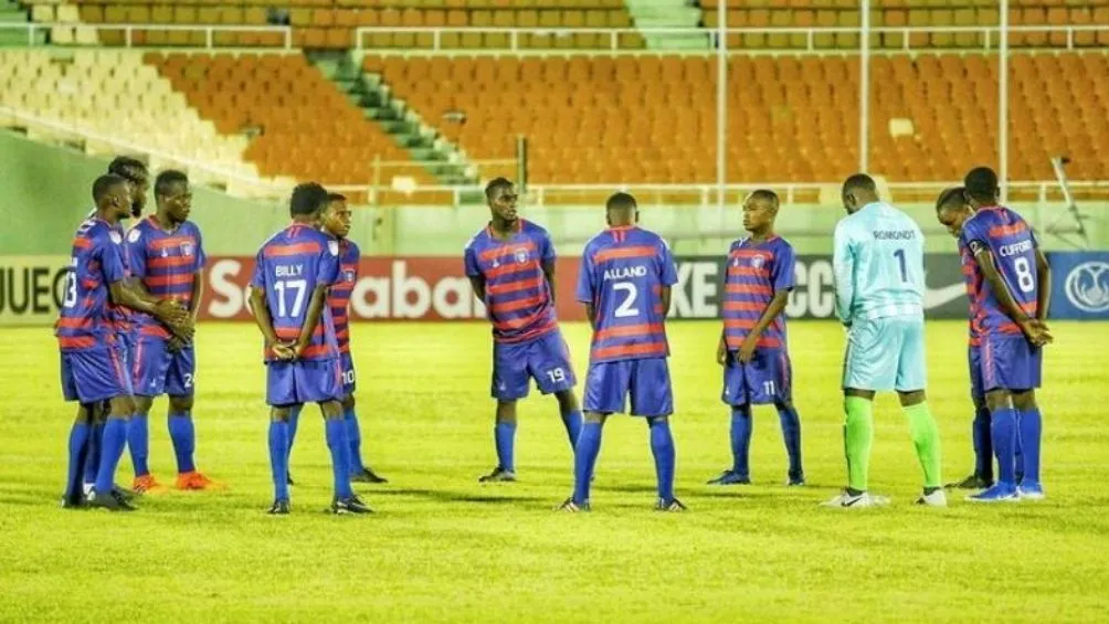 Jugadores del Arcahaie de Haití