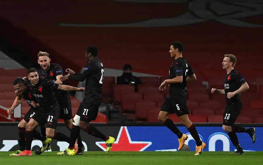 EFE El conjunto checo festeja el empate