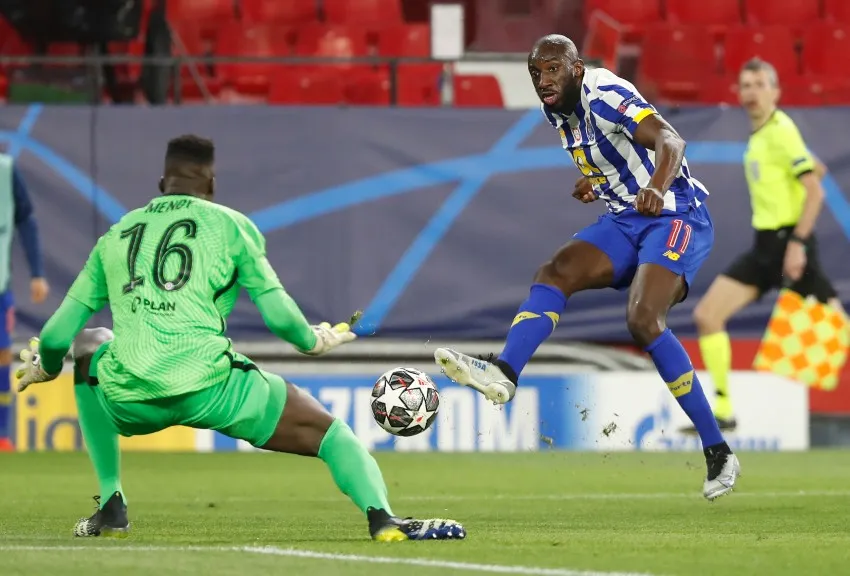 AP Marega en el partido en el Porto y el Chelsea