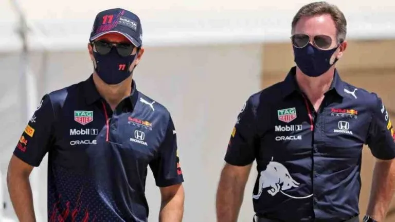 AP Checo Pérez previo a una carrera de Fórmula Uno