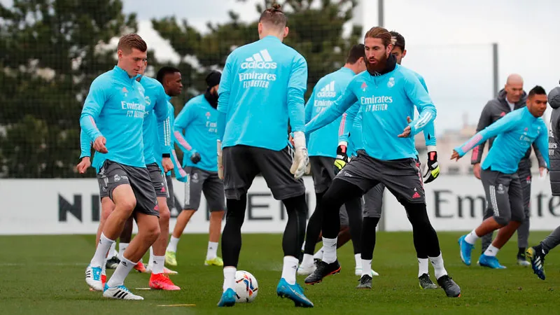 TWITTER @realmadrid El capitán merengue durante una práctica
