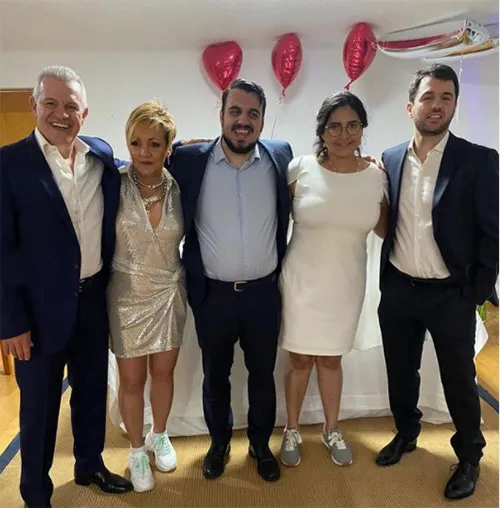 INSTAGRAM @aguirre_futbol El Vasco en la boda de su hijo Mikel