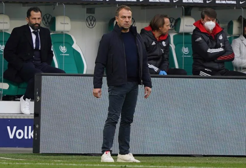 AP Hansi Flick durante un partido del Bayern Munich