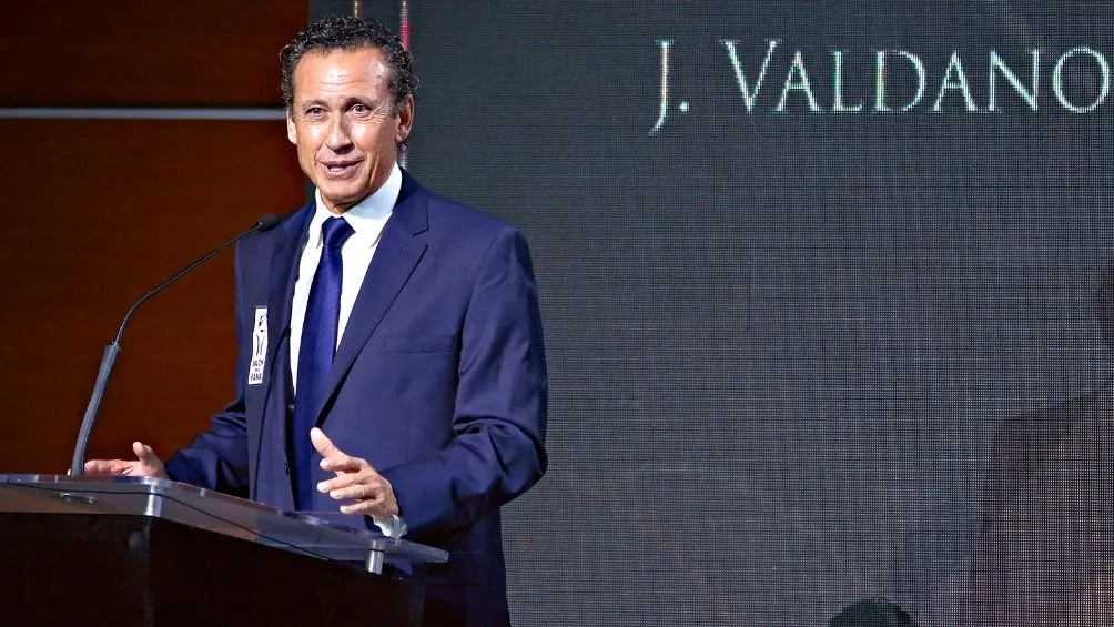 Jorge Valdano durante un evento